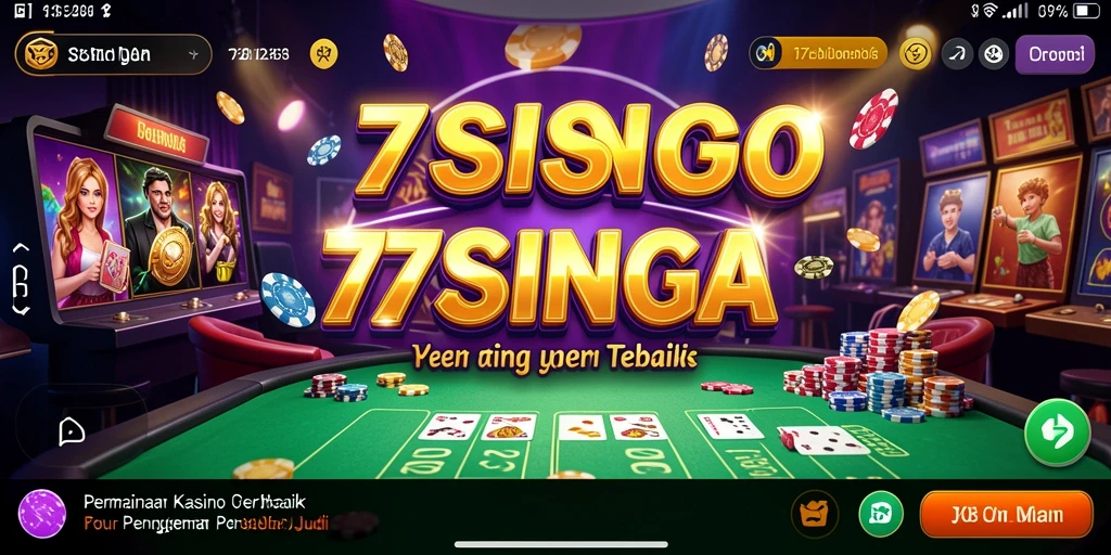 Screenshot gameplay Kasino yang menarik dari 77SINGA.