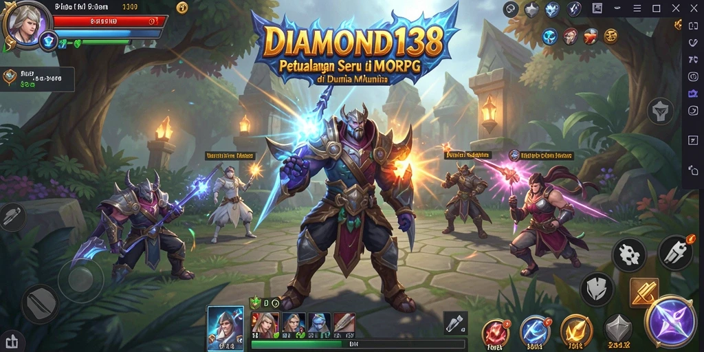Tangkapan layar gameplay menampilkan petualangan epik dalam DIAMOND138.