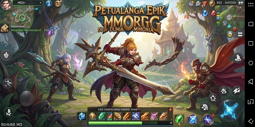 Gameplay seru dalam dunia fantasi H03 yang penuh tantangan.