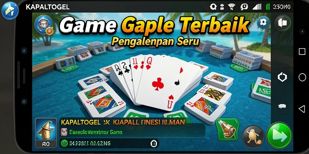 Tampilan menarik dalam gameplay Gaple KAPALTOGEL.
