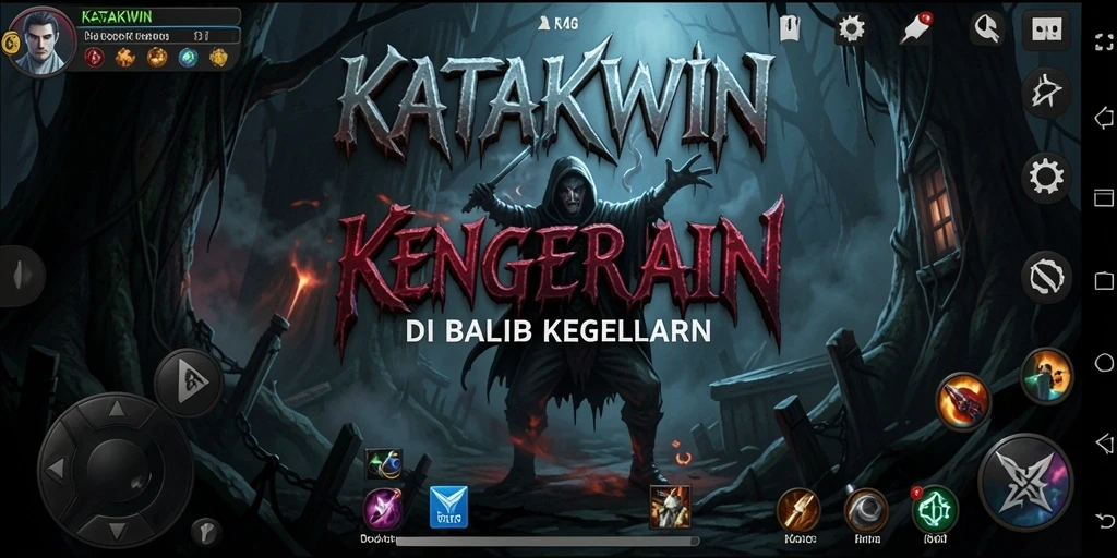 Gameplay KATAKWIN yang menegangkan dan menyeramkan.