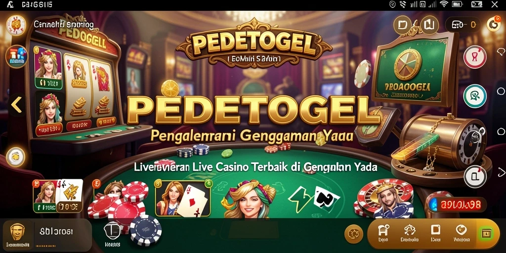 Tampilan gameplay Live Casino yang seru dan interaktif di PEDETOGEL.