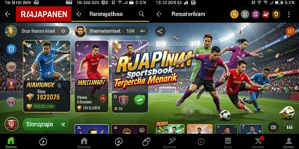 Tampilan menarik dari gameplay Sportsbook RAJAPANEN.