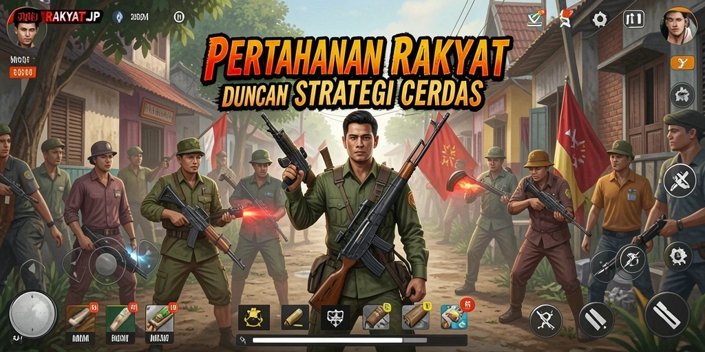 Tangkapan layar RAKYATJP menampilkan aksi strategi Tower Defense yang mendebarkan.