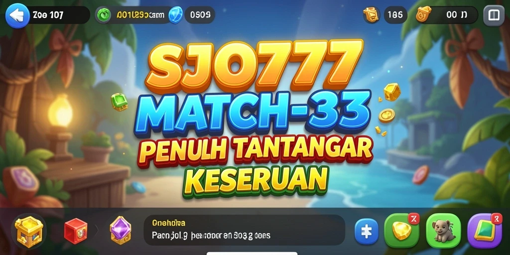 Tampilan gameplay SJO777 yang penuh warna dan menantang.
